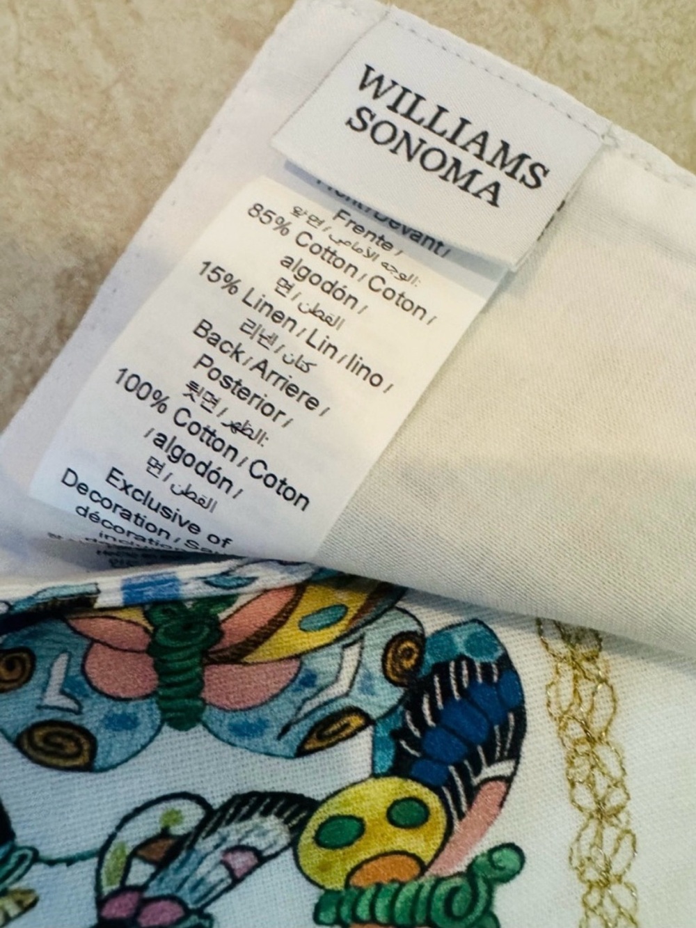 Williams Sonoma Papillon Table Runner - Picture 10 of 10